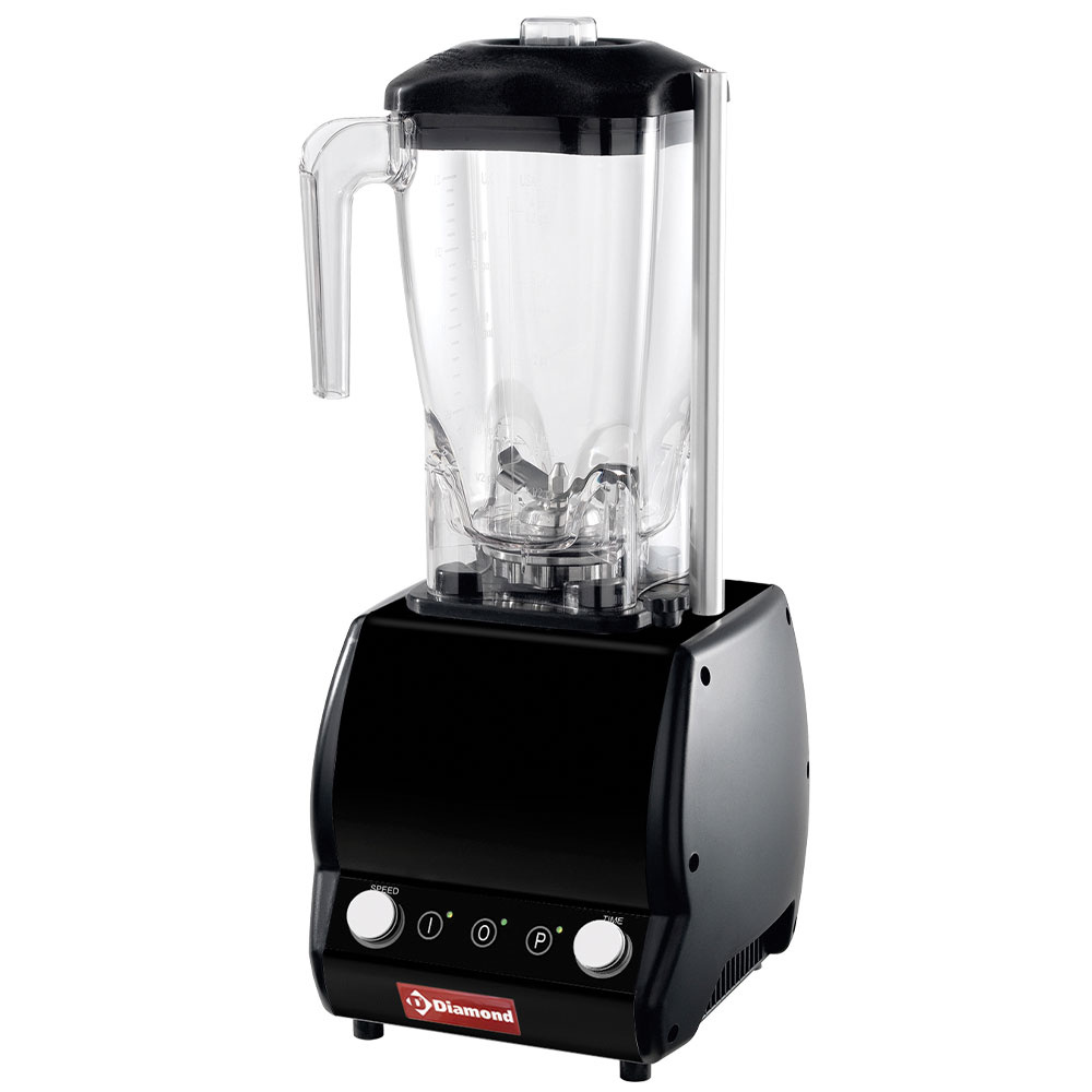 Professionele blender, vierkant glas 2 liter, met timer - snelheidsregelaar