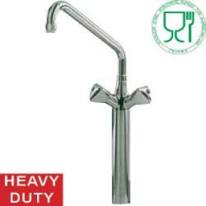 Voetstuk met kraanmengkraan "grote doorstroming" "Heavy-Duty"