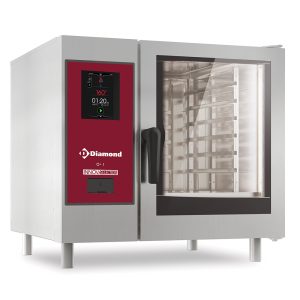 Elektrische oven "TOUCH" directe stoom en hetelucht 6x GN 1/1 + Reiniging