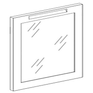 Ondersteuning voor gebogen plank voor eilandelement