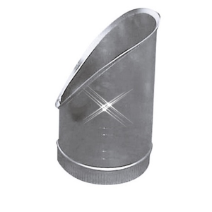 Aluminium zadelstuk 45 graden 150 mm