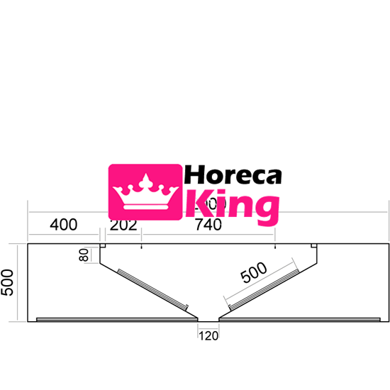 Eilandmodel afzuigkap 5200x2000x500 mm - Afbeelding 3