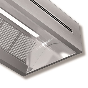 Inductie doosmodel afzuigkap 3500x1300x500 mm