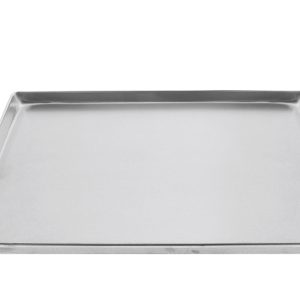 Displaybak / afvoerbak, aluminium, zilver, 480x320x20 mm