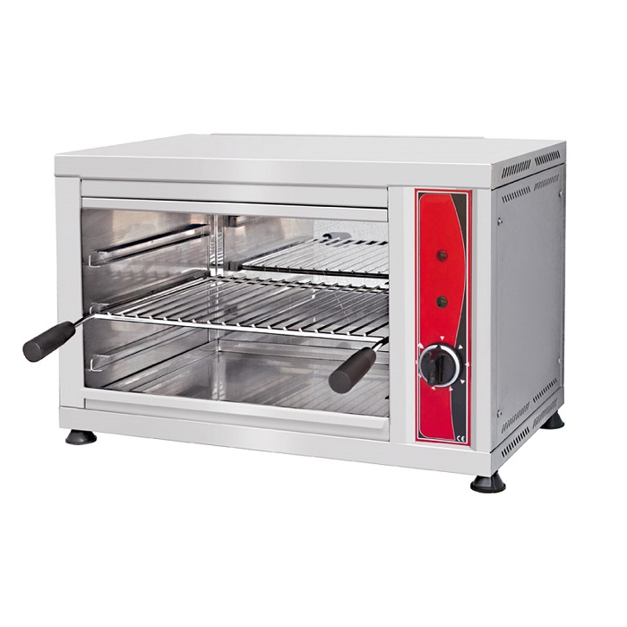 Salamander 2,2 kW, 230 V met 8 vermogensniveaus - 610 x 370 x 400 mm