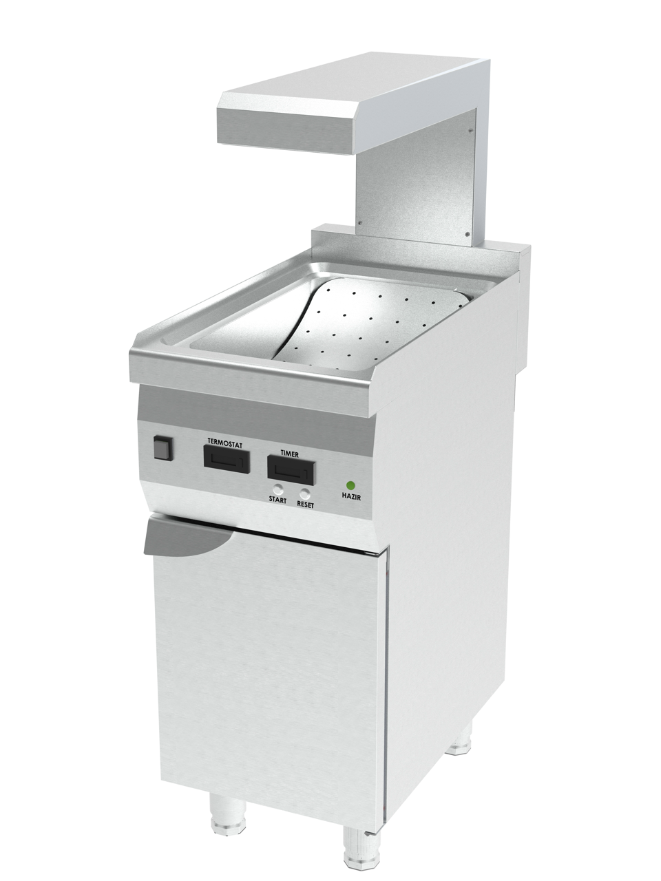 Warmhoudstation (infrarood keramische verwarmer) voor o.a. friet - capaciteit 3 x GN 1/4 (120)