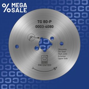Speciale aanbieding: Rond mes voor döner-/gyrosmessen Ceylan/Potis Ø 80 mm - glad