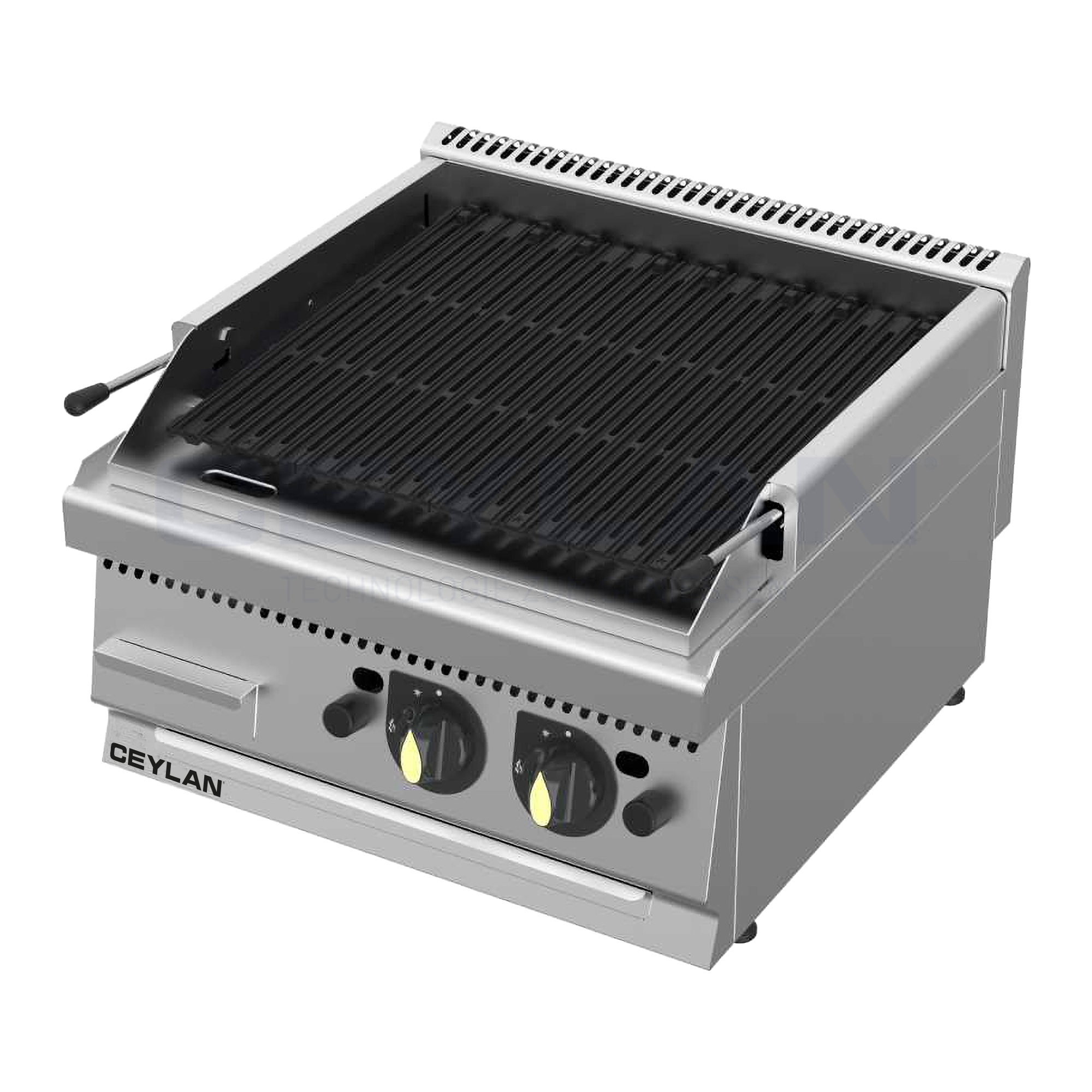 CEYLAN gaslavasteengrill 14 kW • 60 × 60 cm • 50 mbar