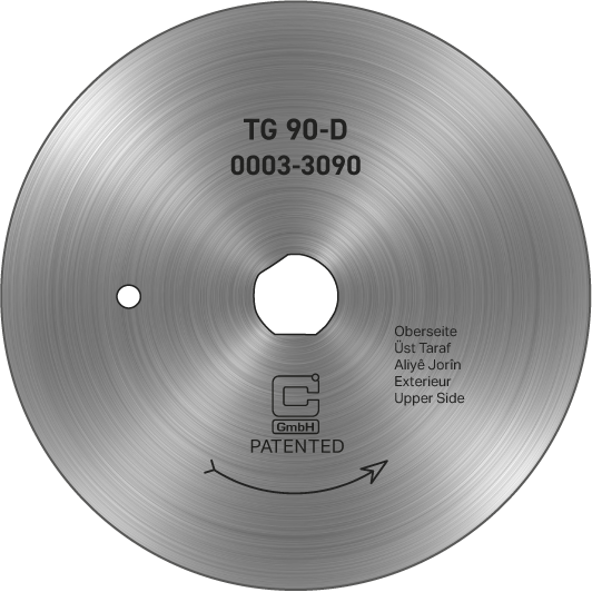 Circulair mes voor döner/gyros messen Dost Ø 90mm - glad /ECU