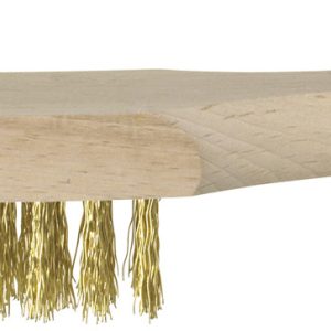 Grill-/bakplaatreinigingsborstel, messingdraad, 14 cm