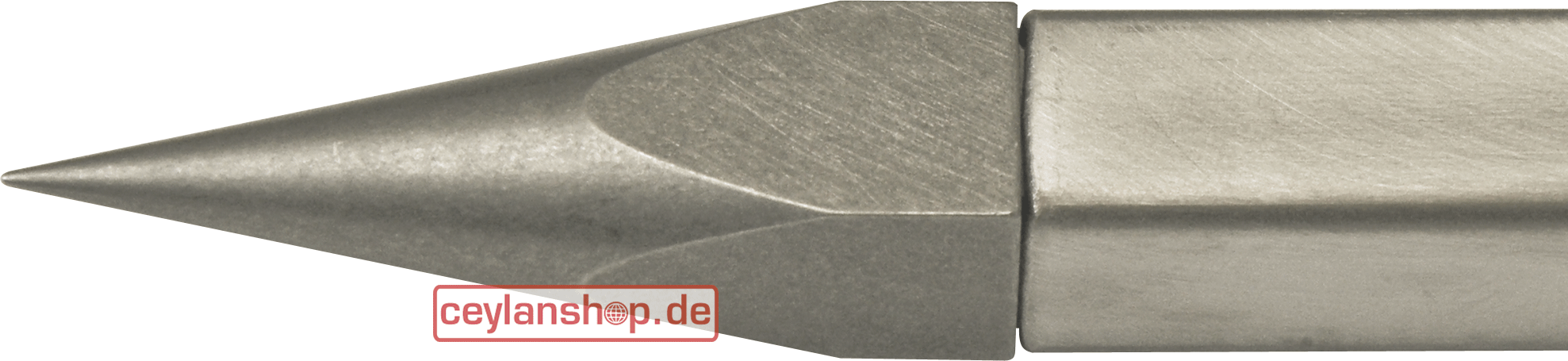 Vierkante spiespunt, 8,2 x 1,5 cm, voor vierkante buizen (döner kebabproductie) / döner kebabstokje / roestvrij staal - Afbeelding 2