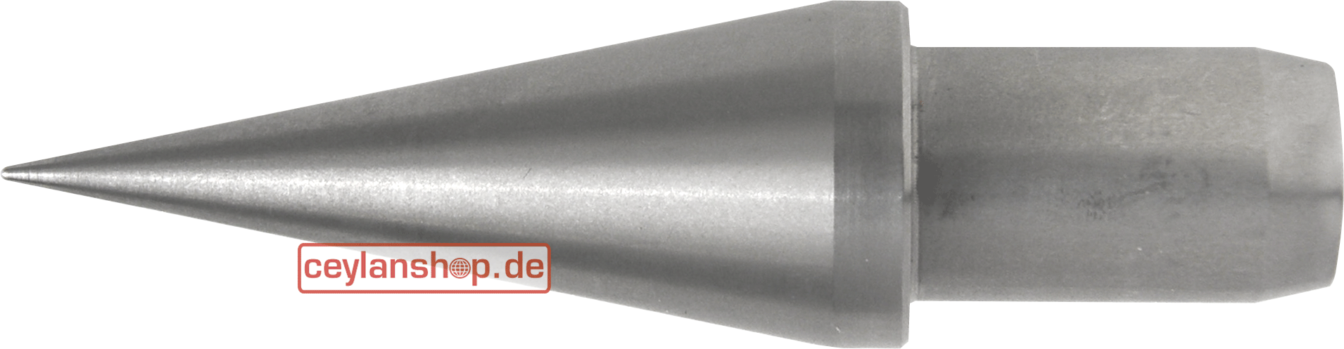 Spiespunt, rond, 9 x 2,4 cm, kartonnen buisjes (döner kebab productie) / Doner takma ucu roestvrij staal