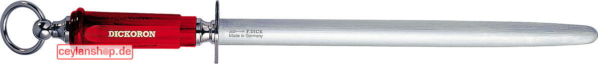 Aanzetstaal F.Dick Dickoron 30 cm/klassiek met rode handgreep/Made in Germany - Afbeelding 2