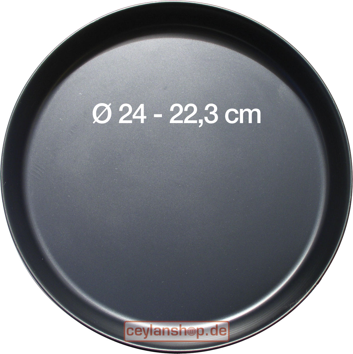 Pizzaplaat, blauw staal Ø 240 (220) mm x 25 mm