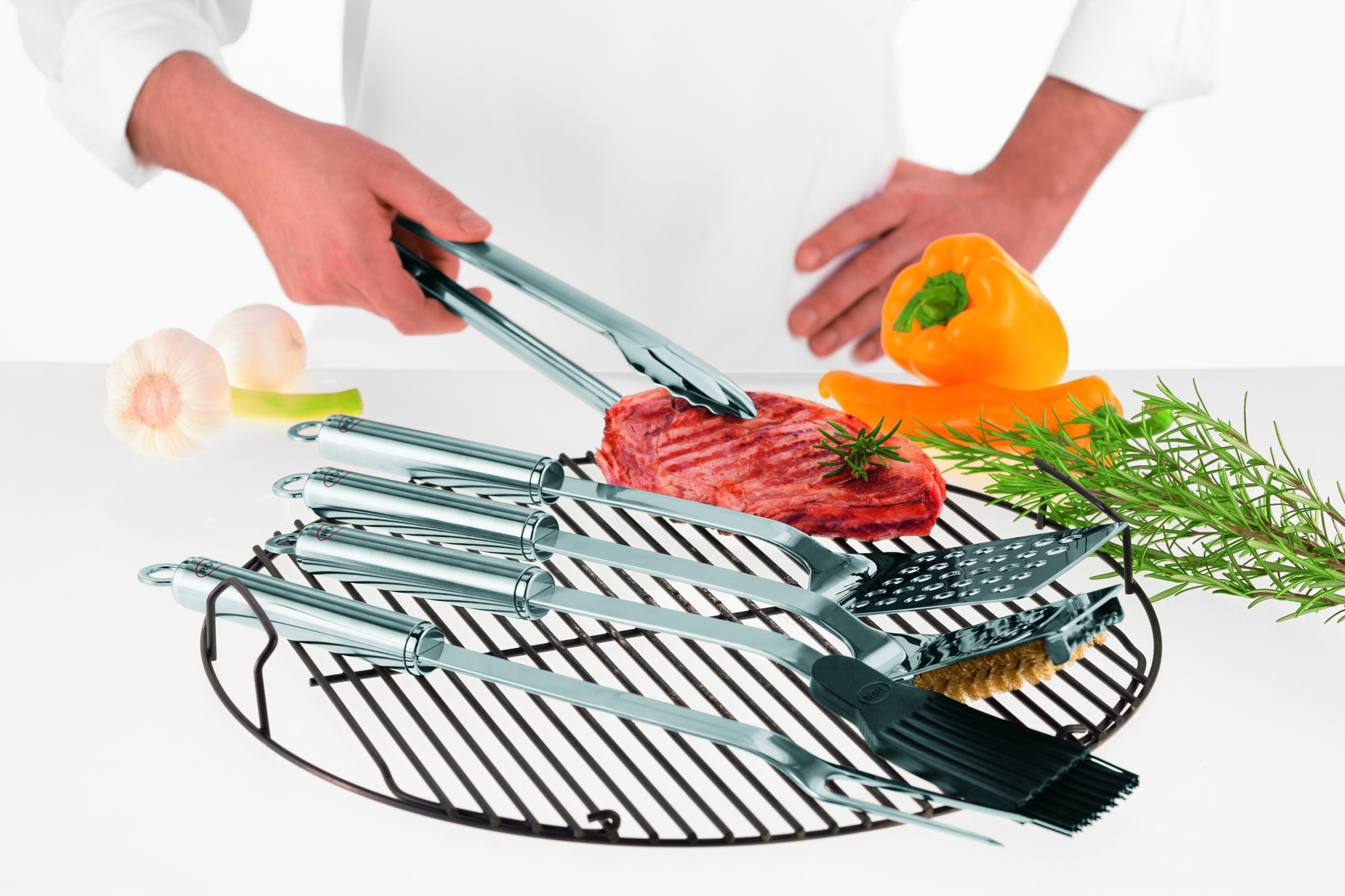 Rösle Serveertang RVS 18/10 - Saladetang / Grilltang - Made in Germany / Rösle Gourmettang 23 cm Speciale aanbieding - Afbeelding 3