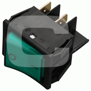 Groene tuimelschakelaar CEYLAN