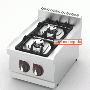 Gasfornuis met 2 branders (13kW) 50mbar