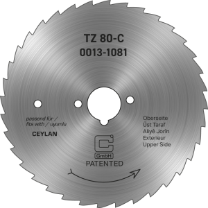Circulair lemmet Ø 80 mm – Getand, geschikt voor alle Devran-, Heran- en Saran-modellen