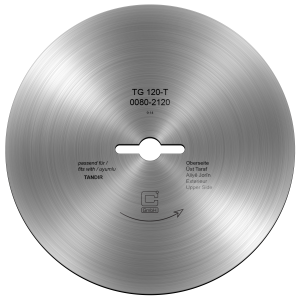 Rond mes voor döner-/gyrosmessen, tandoor Ø 120 mm - glad (Aanbieding)