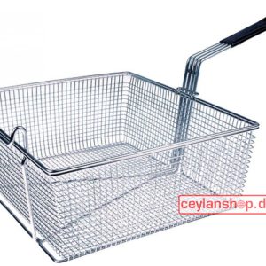 Frituurmandje B: 28 cm - D: 28 cm - H: 12 cm - jaren 70