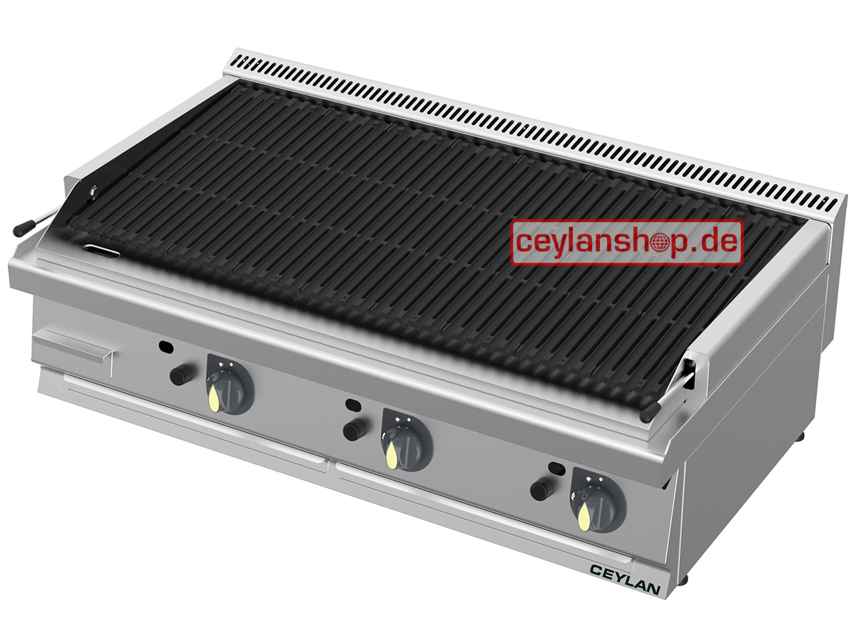 CEYLAN Gas Lavasteengrill | 27 kW | 120x70cm -20mbar Speciale aanbieding