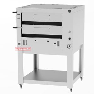 CEYLAN Gaspizzaoven 4+4 x 35 cm met onderstel (aanbieding)