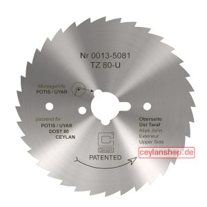 Compatibel cirkelmes Ø 80 mm – Gekarteld, Universeel Klassiek