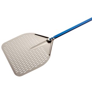 Rechthoekige aluminium schep 360x360 mm geperforeerd