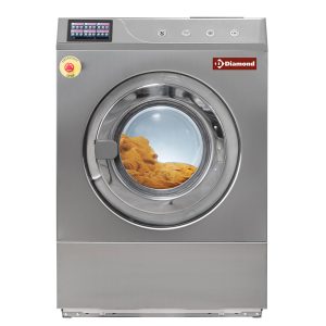 Afdichtende wasmachine "roestvrij staal" 23 kg, met TOUCHSCREEN