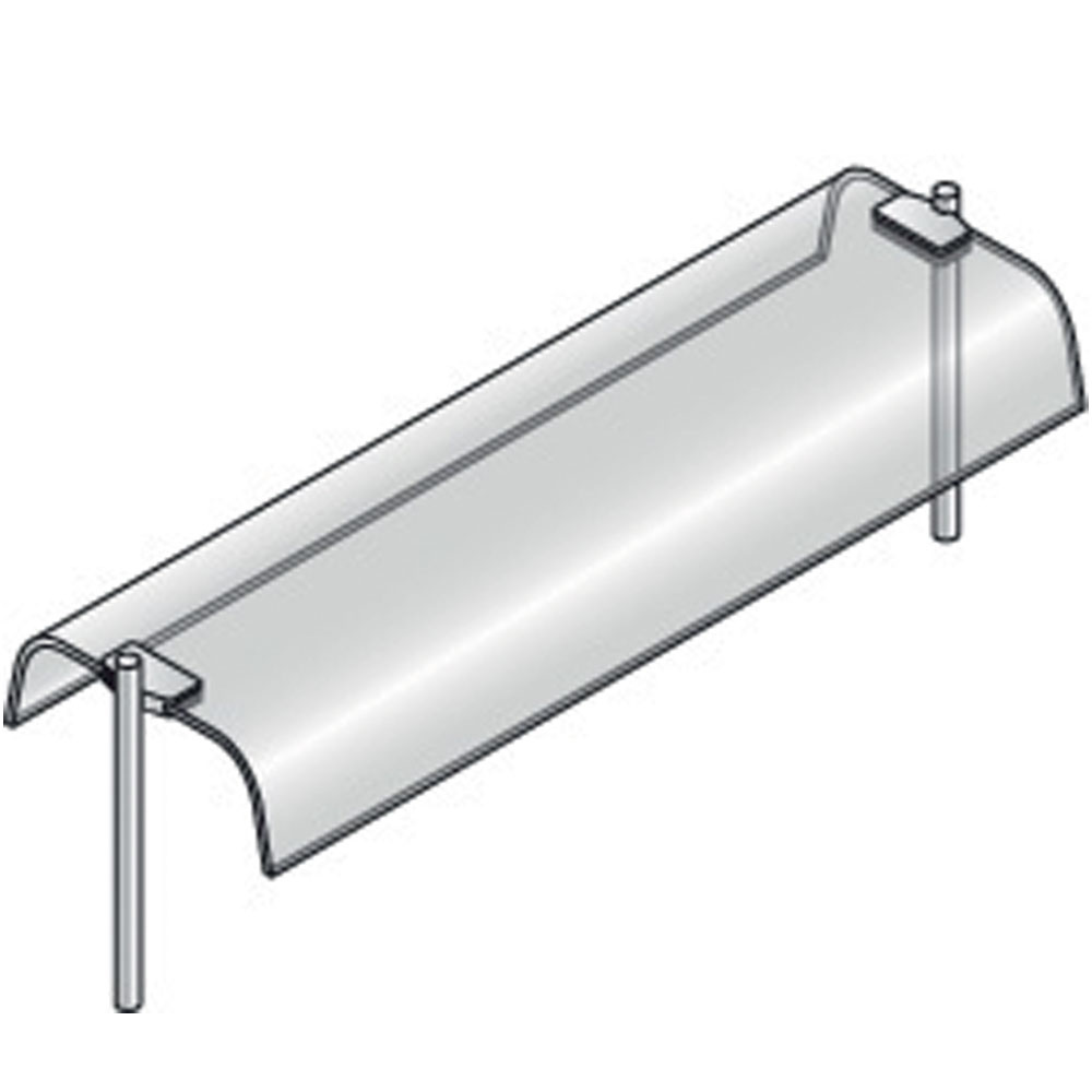 Bovenbouw met gebogen glas, dubbel