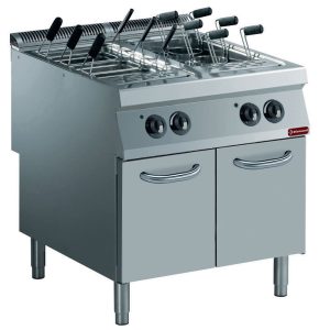 Elektrische pastakoker 2 bakken GN 1/1 op kast