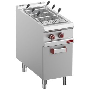 Elektrische pastakoker, 1 bak 40 liter, op gesloten kast (zonder manden)