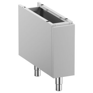 Gesloten basis op afneembare poten van roestvrij staal