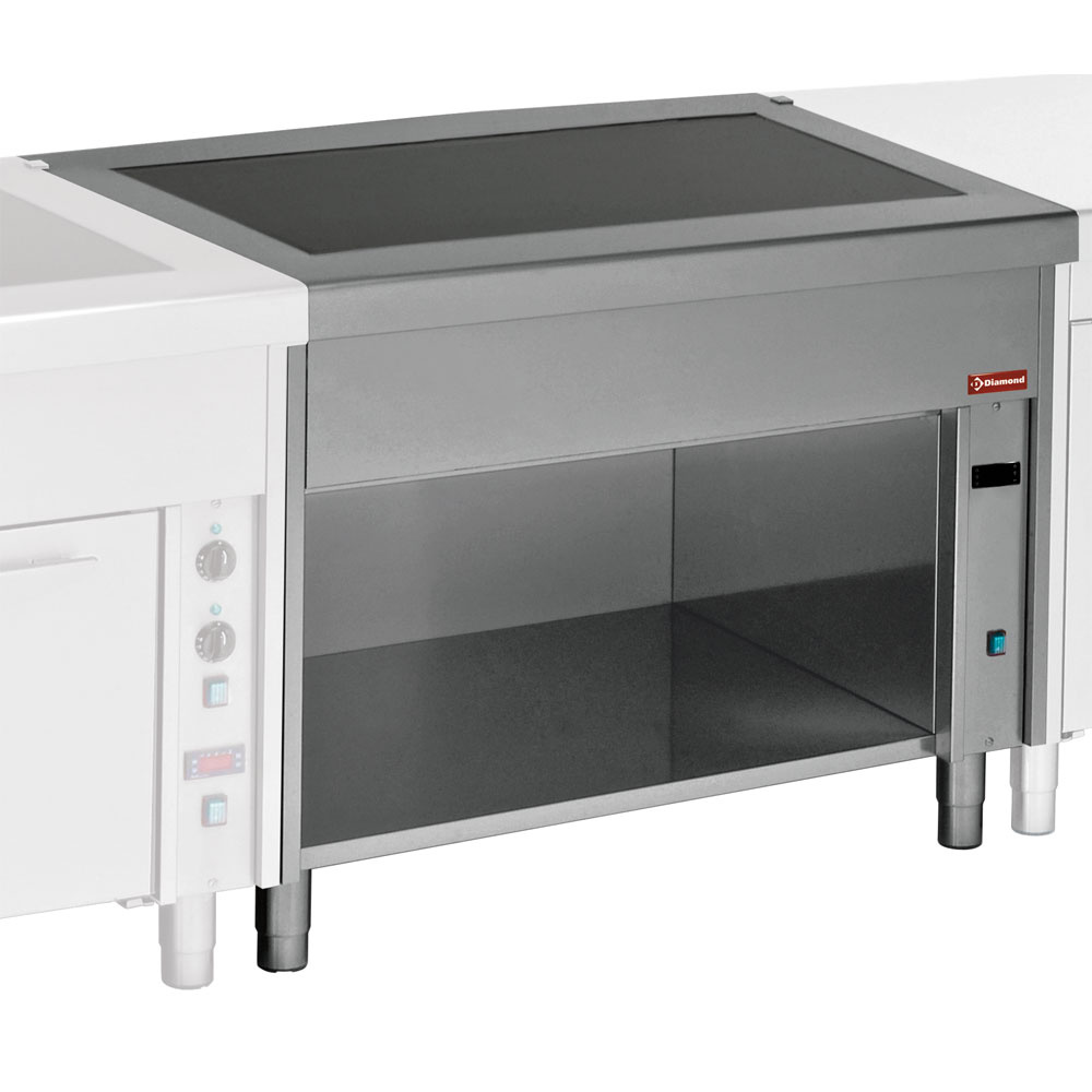 Vitroceramisch element op kast 4x GN 1/1