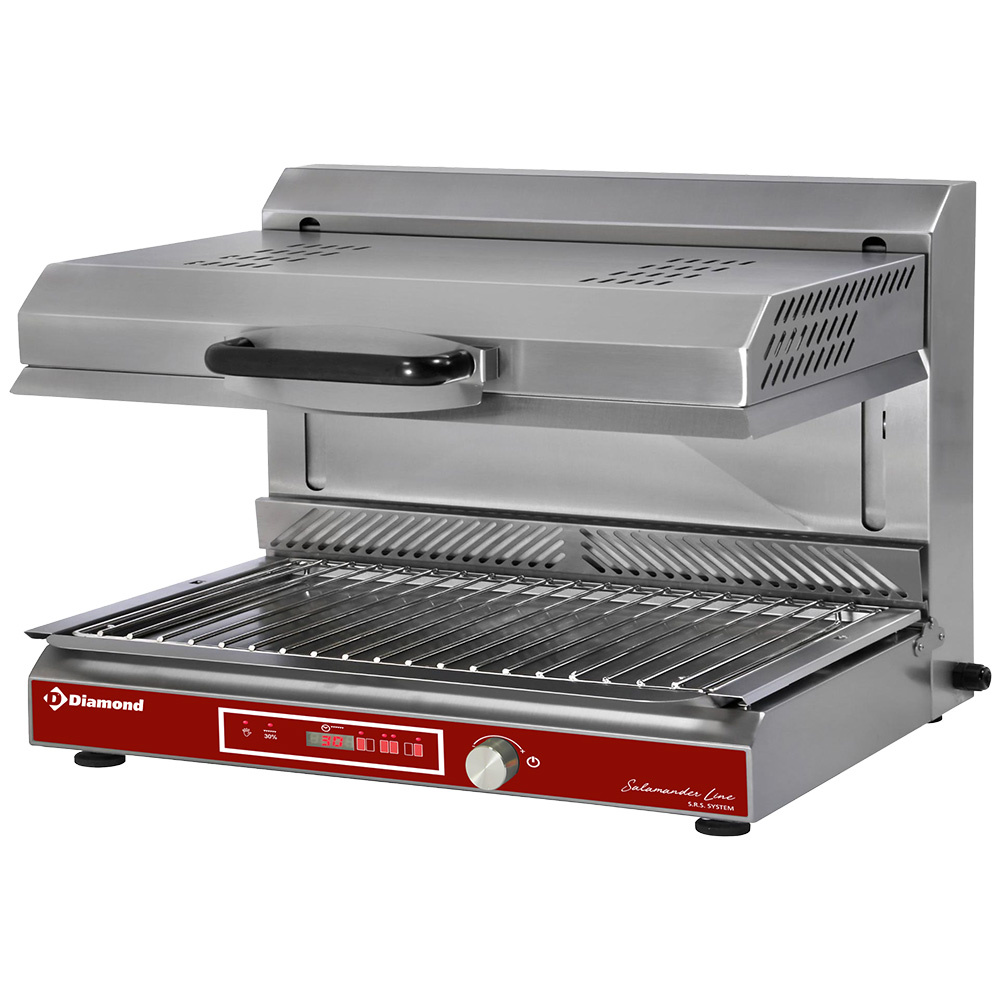 Elektronische glaskeramische salamander, beweegbaar plafond, 3 verwarmingszones (cijfer)