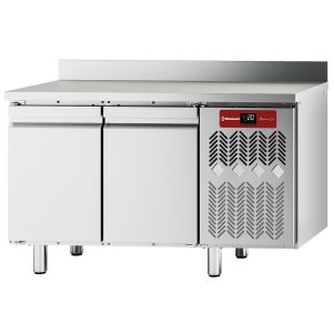 Wandkoeltafel, geventileerd, 2 deuren GN 1/1, 260 liter