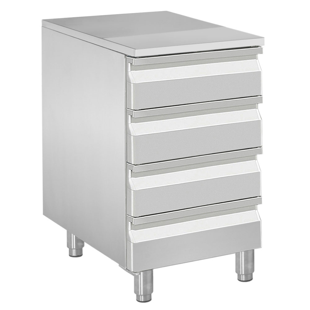 Koffer voor deegrol, 4 neutrale lades (8x trays 600x400)