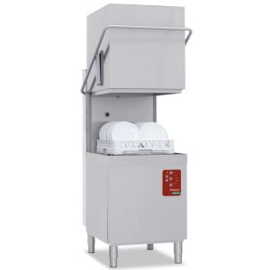 Afzuigkap vaatwasser, korf 500x500 mm "Volledige Hygiëne", met continu ontharder