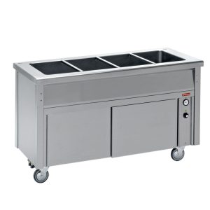 Bain-marie-element op neutrale kast 4 GN 1/1