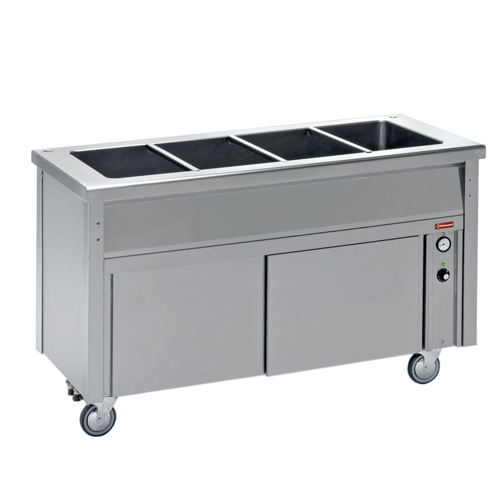 Bain-marie-element op neutrale kast 6 GN 1/1