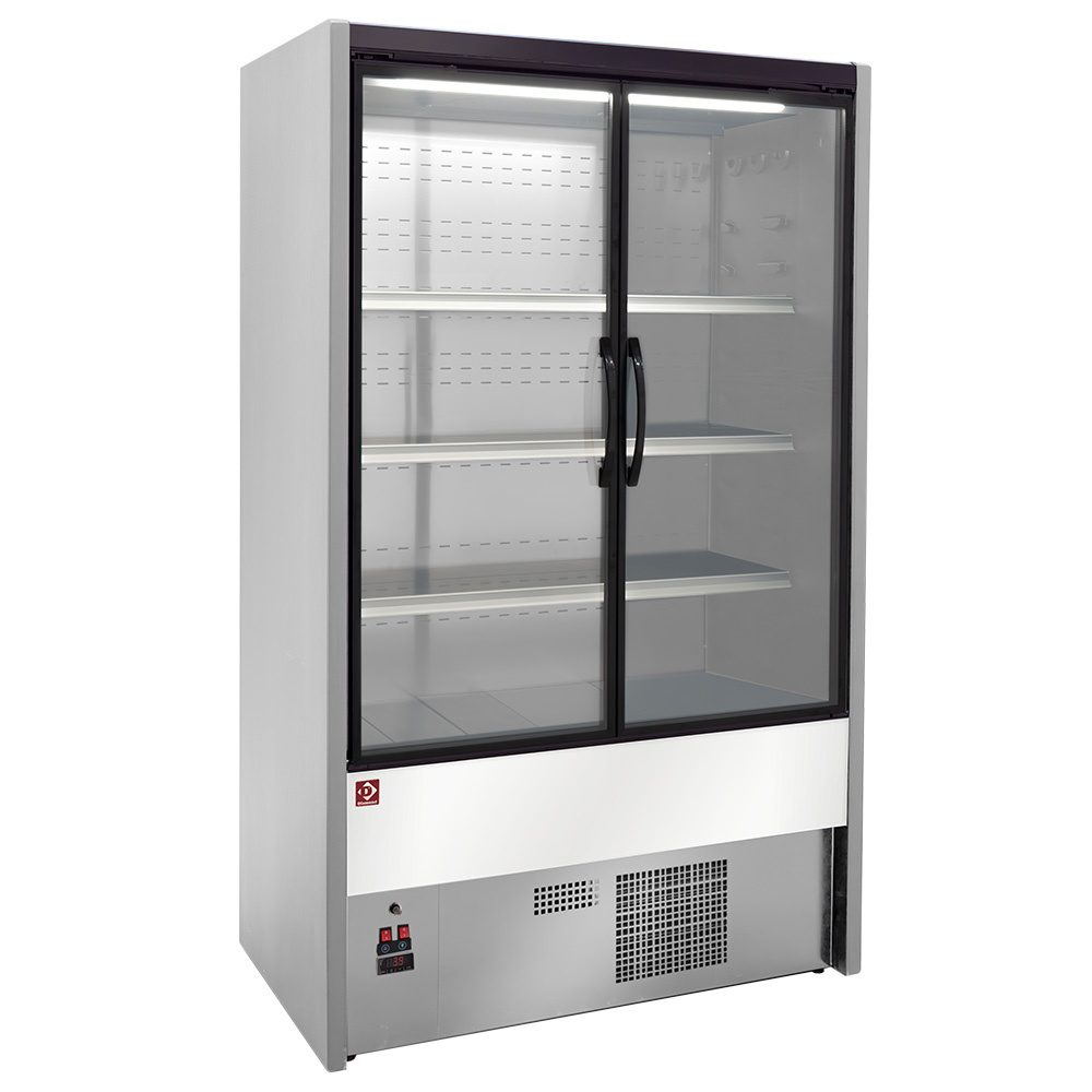 Geventileerd gekoeld wandelement, draaideuren - GRIJS / WIT