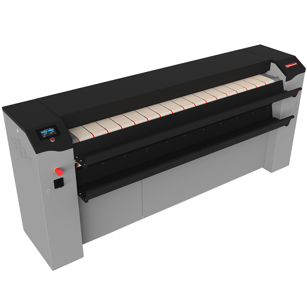 droger-strijkmachine + afzuiging, rol (Cov. Nomex) 1880 mm Ø 330 mm TOUCHSCREEN