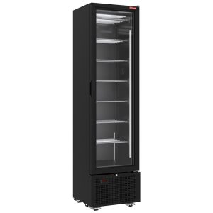 Negatieve koelvitrine 221 liter - 7 vaste niveaus - ZWART