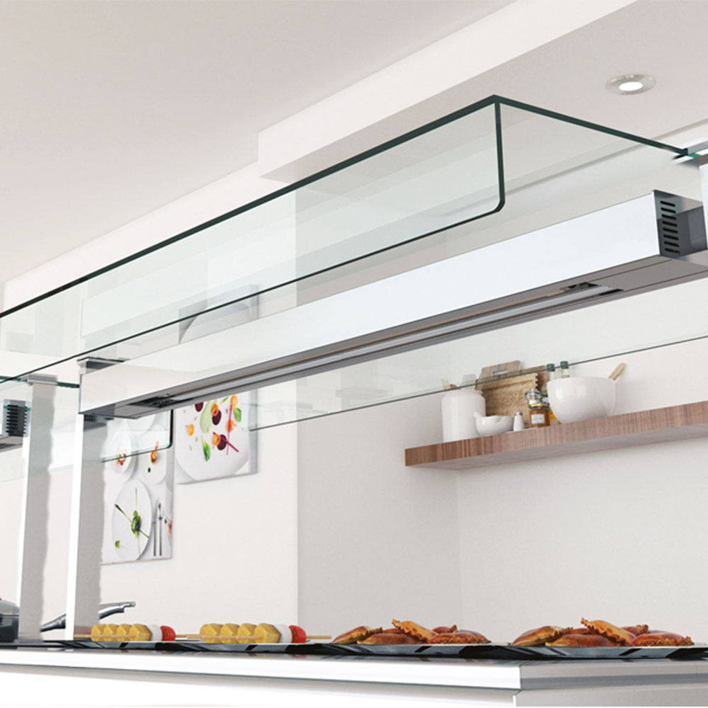 Centrale "rechter" glasrand op 90° aan elke kant, 3x GN 1/1 - Afbeelding 2