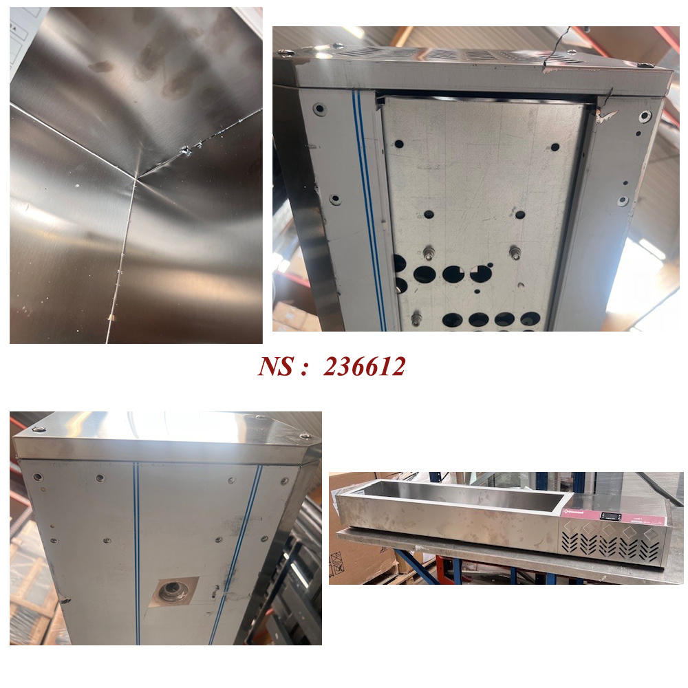 Gekoelde opbouw GN 6x1/4, 1x1/9, met rechts glas - Afbeelding 2