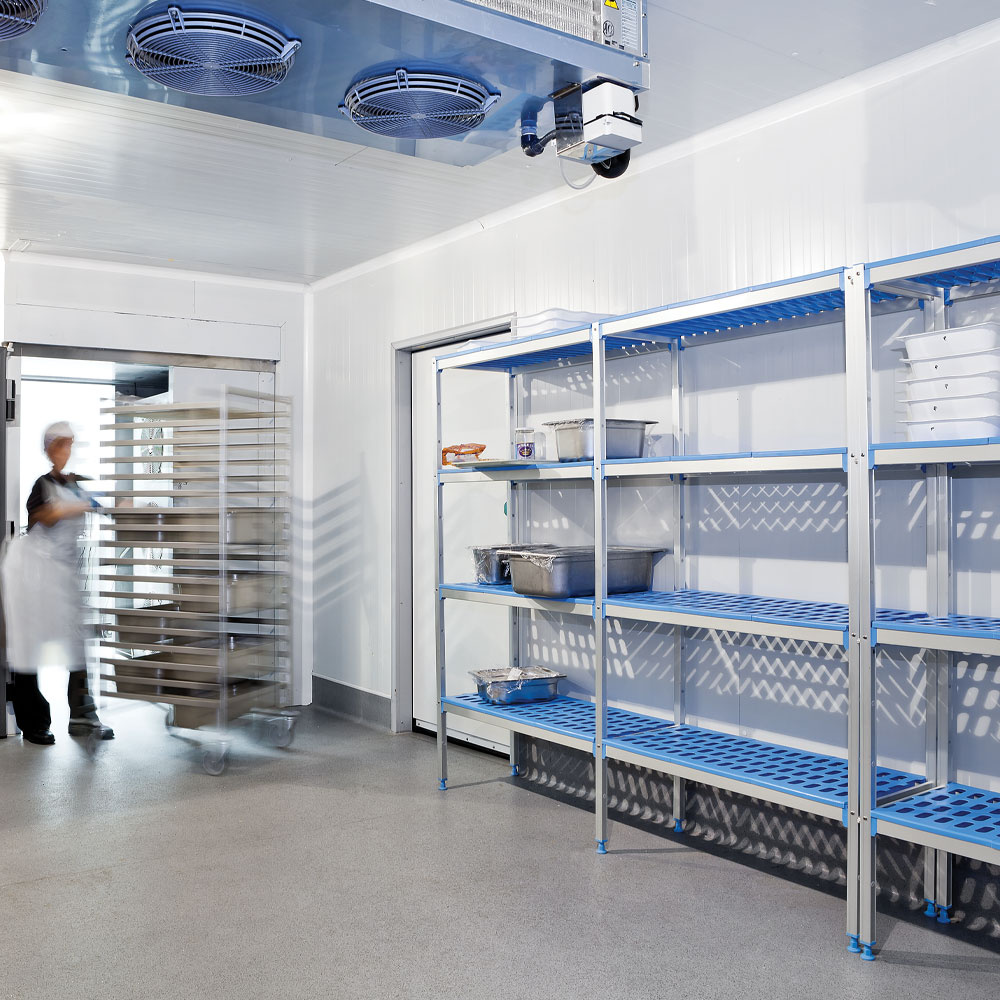 Lineair rek in geanodiseerd aluminium GN 4 niveaus "Modulair rek" - Afbeelding 3