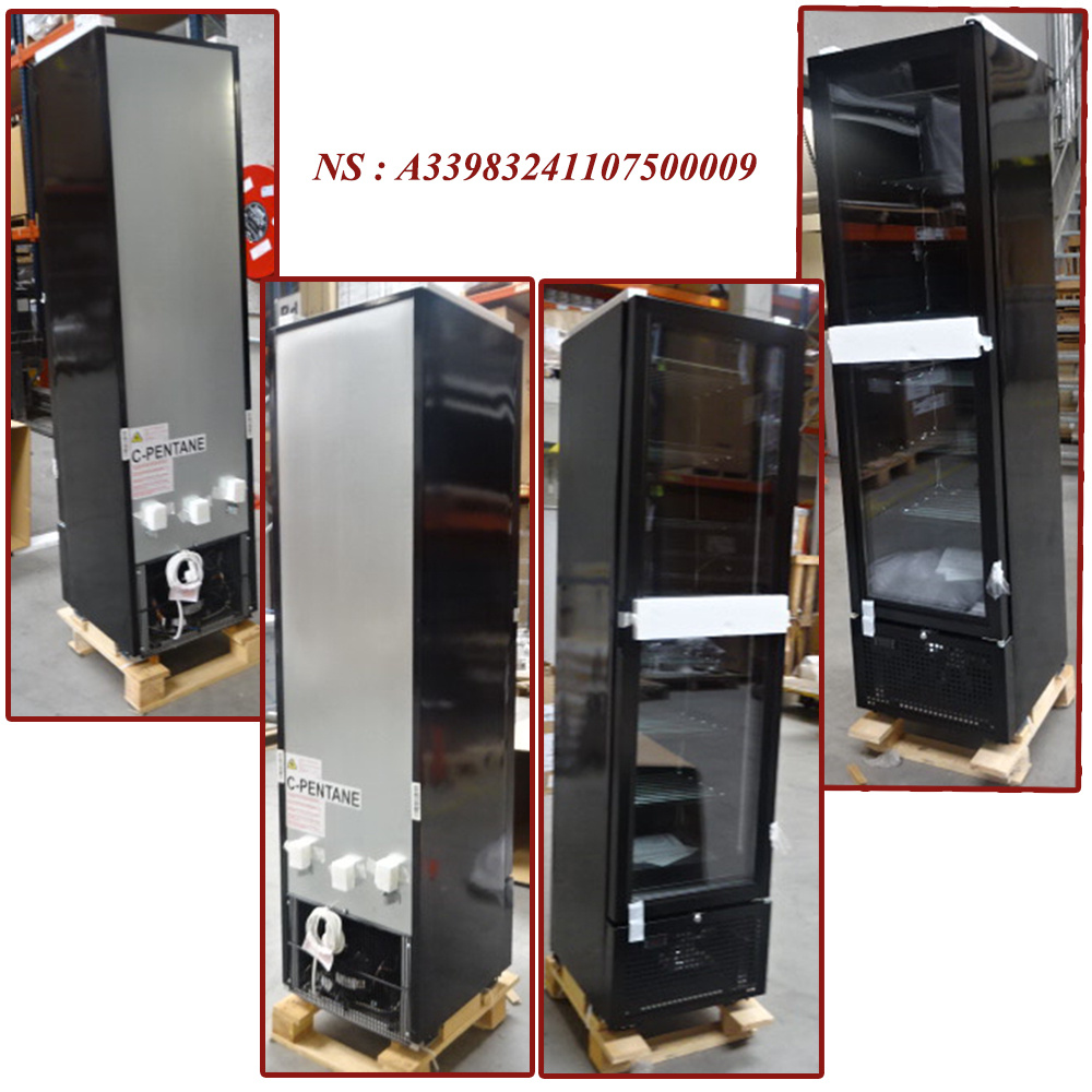 Negatieve koelvitrine 221 liter - 7 vaste niveaus - ZWART - Afbeelding 3