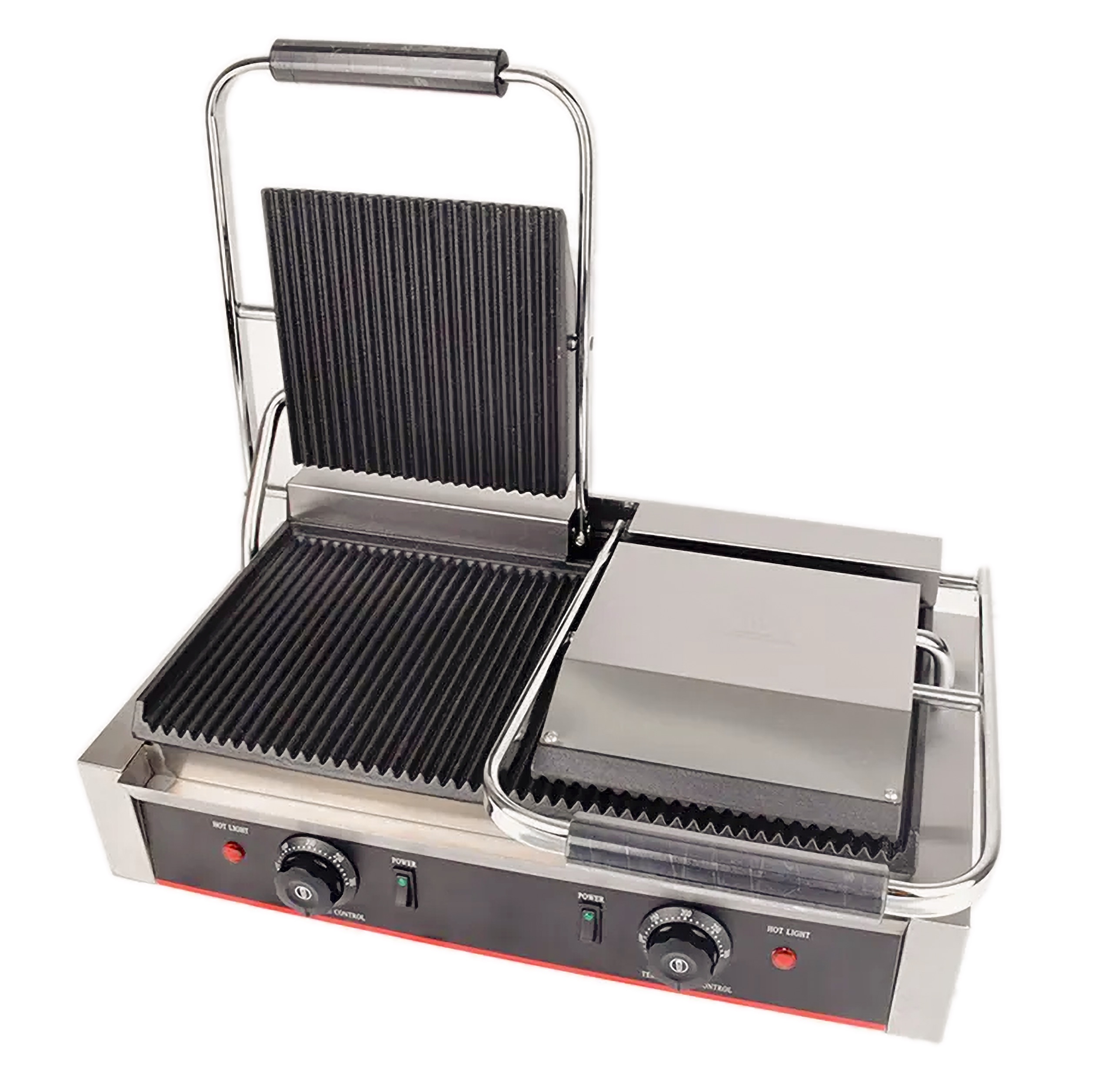 Maxi Dubbele Contactgrill 57 cm – aan beide zijden geribbeld (boven & onder), ideaal voor dönerbrood – alleen afhalen - Afbeelding 3