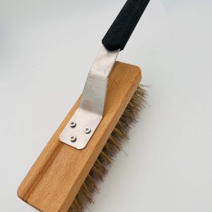 Pizza ovenborstel - stalen borstelharen - siliconen handvat