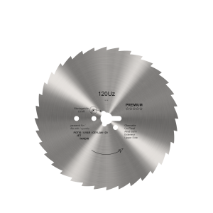 Universeel cirkelvormig mes voor döner-/gyro-messen, Ø 120 mm – PREMIUM gekarteld